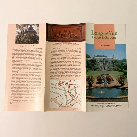 Vintage New Orleans Longue Vue House and Gardens River Plantation and Bayou - Picture 14 of 14